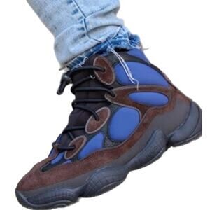 Brown and blue yeezy 500 (mens 10)